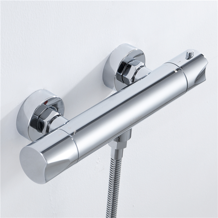 termostático 38 °C latón 59 termostato de ducha para cuarto de baño Grifo termostático de ducha con protección de seguridad antiquemaduras